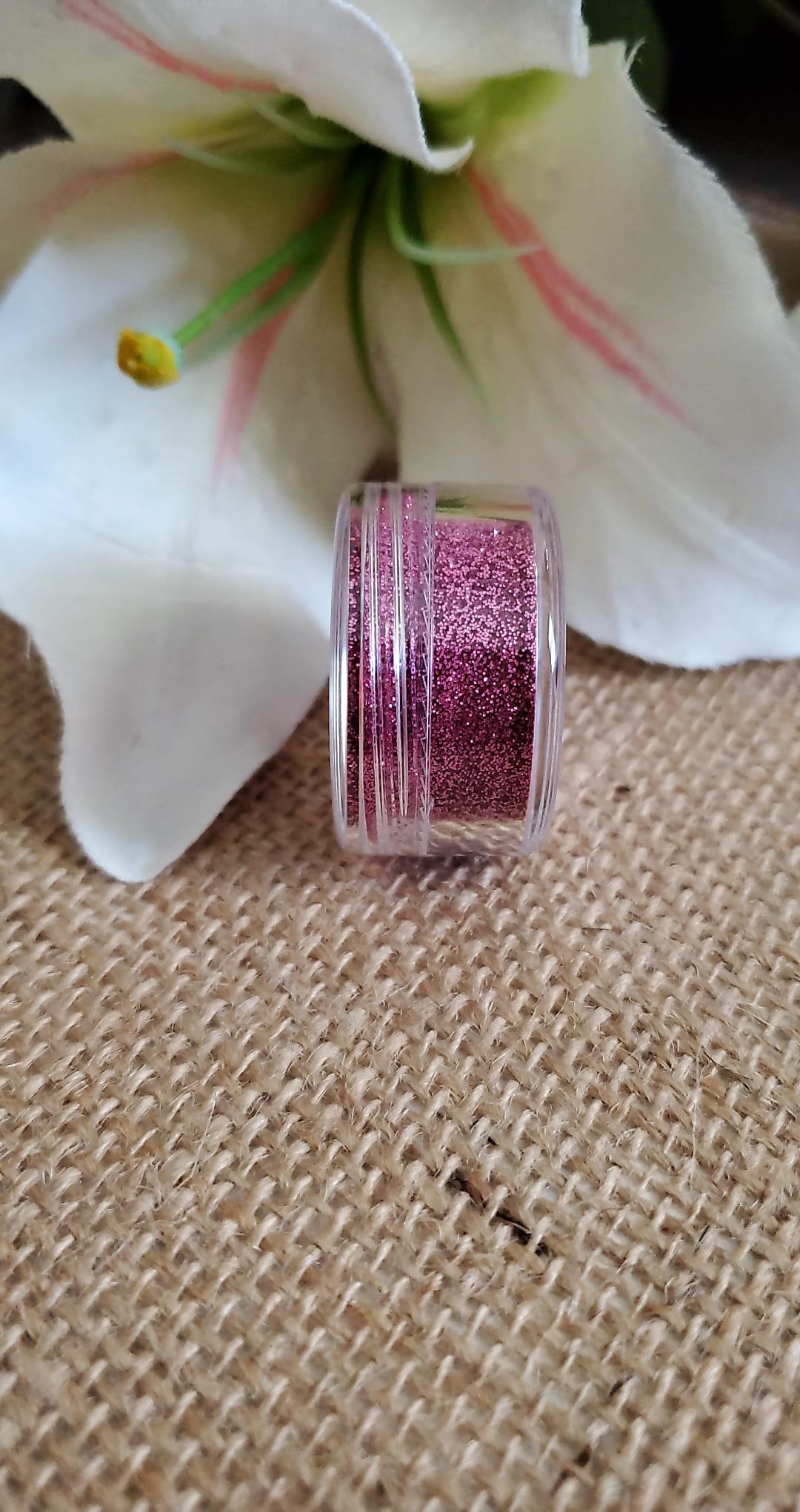 Heart String Glitter Topper